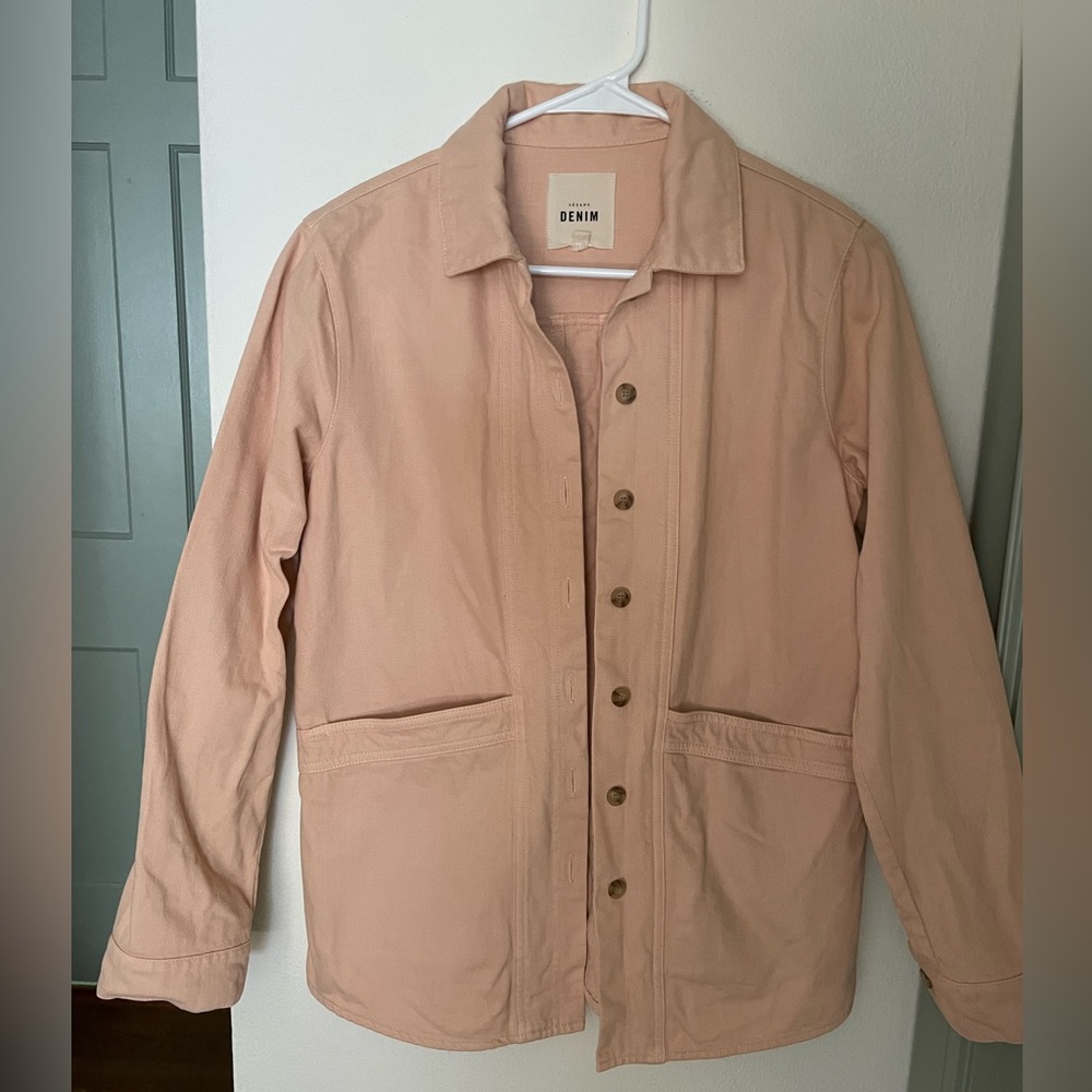 Sezane Will Jacket Size XS in light pink “nude” color
